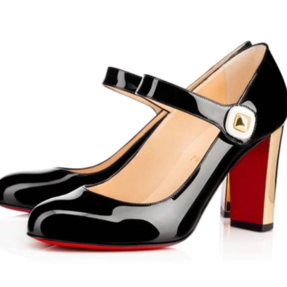 SOLD! Christian Louboutin Bibaba 85 Mary Jane Pumps